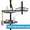 Strex Teleskop Duschregal Schwarz - Höhenverstellbar Produktbild-Vorschau 6