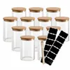 gouveo set di 12 barattoli da 500 ml in vetro borosilicato Anteprima dell’immagine prodotto 7