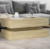 vidaXL Couchtisch mit LED-Leuchten Sonoma-Eiche 90x50x40 cm Produktbild-Vorschau 2