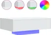 vidaXL Couchtisch mit LED-Leuchten Weiß 85x55x31 cm Produktbild-Vorschau 1