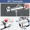 Duscharmatur mit Thermostat Duschthermostat Aufputz Produktbild-Vorschau 2
