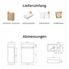 Waschbecken mit Unterschrank 40 cm Sonoma Eiche – JINDOLI Produktbild-Vorschau 9