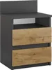 Stolik nocny Vicco Monty Antracyt/złoty dąb 39.6 x 59.1 cm, Podgląd zdjęcia produktu 1