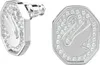 Swarovski Orecchini da donna Swan White placcati in rodio Anteprima dell’immagine prodotto 1