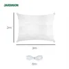 Jardinion Sonnensegel 2x3m Weiß rechteckig – Sonnenschutz Produktbild-Vorschau 2