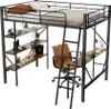 Letto a castello AIORBER, 90x200cm, in acciaio&MDF, con Anteprima dell’immagine prodotto 4
