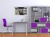Wallario Poster mit Fenster-Illusion: Großstadt bei Nacht - Produktbild-Vorschau 3