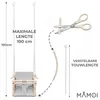 MAMOI Kinder schommel 3-in-1 met veiligheidsgordel, in Productafbeelding-voorbeeld 4