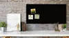 Bacheca in sughero nero 80x40 cm cornice in legno NERO Anteprima dell’immagine prodotto 4