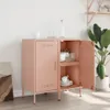 Sideboards 2 Stk. Rosa 36x39x79 cm Stahl Produktbild-Vorschau 3