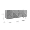 Miliboo - Design-Sideboard aus hellem, massiver Eiche mit Produktbild-Vorschau 7
