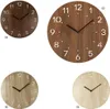 MPM-Quality Wanduhr Dotted Holz Braun Ø 300 mm schleichende Produktbild-Vorschau 2