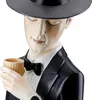 Gilde Figur, Mann, "Gentleman mit Whiskyglas", Poly, grau, Voir les images du produit 6