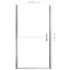 vidaXL Duschtür Hartglas 91x195 cm Produktbild-Vorschau 5