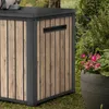 Keter Gartenbox "Sierra" 643L - 144x70x73 cm - Holzoptik Produktbild-Vorschau 6