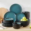 Service de table en faïence, 24 pièces service combiné pour Voir les images du produit 9