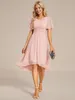 Cocktailkleid mit Rundhalsausschnitt – Kurze Ärmel – Produktbild-Vorschau 5