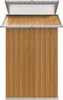 vidaXL Geräteschuppen Braun 270x130x208,5 cm Verzinkter Produktbild-Vorschau 5