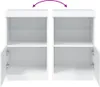 vidaXL Kredens z oświetleniem LED biały 41x37x67 cm Podgląd zdjęcia produktu 11