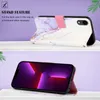 iPhone XR Hülle, Marmor Motiv Kunstleder Tasche Wallet Produktbild-Vorschau 3
