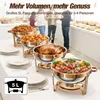 WARMOUNTS 5QT Chafing Dish Set 4ks – kulatá nerezová sada Náhled obrázku produktu 2