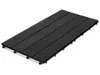 A black WPC click tile for a patio or deck, shown from a slightly elevated angle on a white background. Náhled obrázku produktu