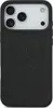 A black iPhone case with a Mercedes-Benz logo embossed on it, shown from the back. Anteprima dell’immagine prodotto