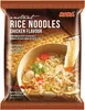 A package of instant rice noodles with chicken flavor, showing a bowl of prepared noodles. Anteprima dell’immagine prodotto