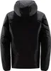 Back view of a black hooded jacket. Produktbild-Vorschau