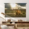 MuchoWow® Wandteppich Wandbehang Schottisches Hochlandrind Produktbild-Vorschau 6