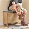 SoBuy banc rangement chaussures porte unique avec charnière Voir les images du produit 3