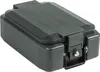 A black plastic document box with a lock and handle. Produktbild-Vorschau