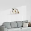 vidaXL Schweberegal Weiß 80x23,5x3,8 cm MDF Produktbild-Vorschau 1