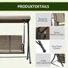3-Sitzer Hollywoodschaukel, Gartenschaukel mit Sonnendach, Produktbild-Vorschau 6