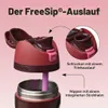 Owala FreeSip – Acier inoxydable – 24 oz – Rouge (Cerise Voir les images du produit 2