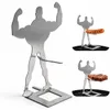 4er Set lustige Hotdog-Halter in Muskelmann-Form |  Hotdog- Produktbild-Vorschau 1