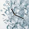 Wanduhr aus Glas mit Motiv Eiswürfel Haufen- 30 x 30 cm - Produktbild-Vorschau 1