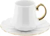 Elegantes 12-teiliges Mokkatassen-Set aus Porzellan - Weiß Produktbild-Vorschau 1