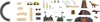 LUPILU® Holz Eisenbahn Set XL Dinoland Buchenholz Spielzeug Produktbild-Vorschau 3