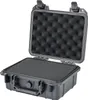 An open black protective case with foam padding inside, shown against a white background. Produktbild-Vorschau