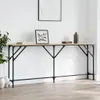 vidaXL Konsola dąb sonoma 180x23x75 cm materiał Podgląd zdjęcia produktu 2