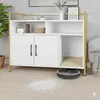 Relaxdays: armadietto per lettiera, con tappetino, Anteprima dell’immagine prodotto 5