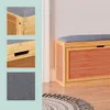 Relaxdays Bamboo shoe storage bench, Ławka do sypialni, Podgląd zdjęcia produktu 6