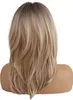 INF Parrucca trendy dorata 50 cm Anteprima dell’immagine prodotto 1