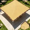 Sonnensegel 2x2M Quadrat, Schattierungsnetz mit Ösen Gelb Produktbild-Vorschau 1