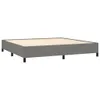 The Living Store Boxspringbett mit Matratze Dunkelgrau Produktbild-Vorschau 3