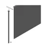 A diagram showing a nail with dimensions and a larger panel. Anteprima dell’immagine prodotto