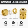 1/2" Gartenschlauch Schnellverbinder aus Messing, ideal für Produktbild-Vorschau 4