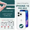 NALIA Hülle "GLAZE" für Apple iPhone 15 Pro Max - Klare TPU Produktbild-Vorschau 4