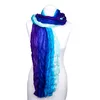 Knitterschal Halstuch Schal XXL blau violett lila Produktbild-Vorschau 3